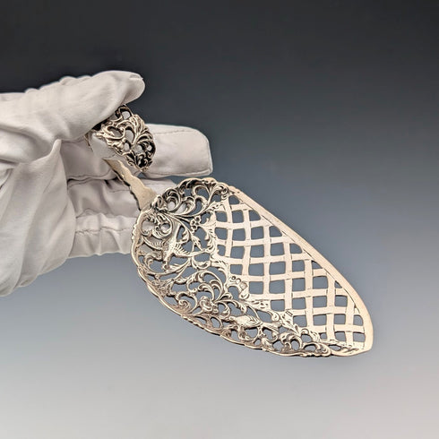 1922 年荷蘭古董 835 銀鳥裝飾切片機 43g W2V